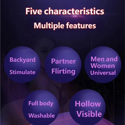Hollow anal plug, posterior expansion, men and women use chrysanthemum to observe the vagina, enema, cleaning sex toys
