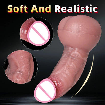 Realistic Penis Extender Sleeve Sex Condom for Men Masturbation Pussy Fake Ass Penis Enlarger Dildo for Couples Gay Sex Toys