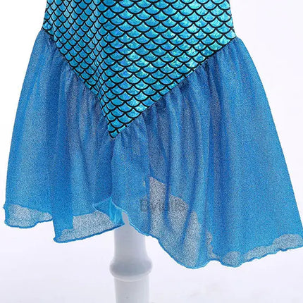 Fancy The Little Mermaid Costume Princess Ariel Mermaid Costume for Girls Ariel Carnival Halloween Costumes Party Dress Clothes
