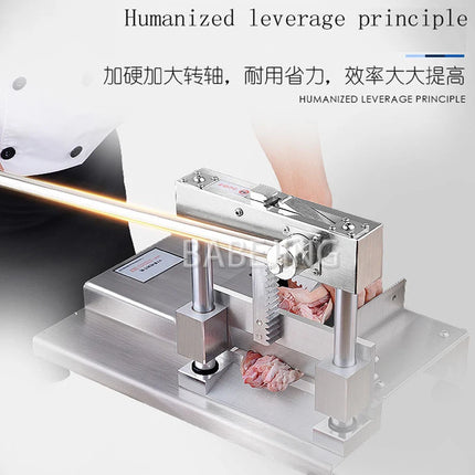 BABEJING Desktop Manual Meat Cutter for Frozen Meat & Small Bone Saw Household Kitchen Tool for Efficient Food Preparation