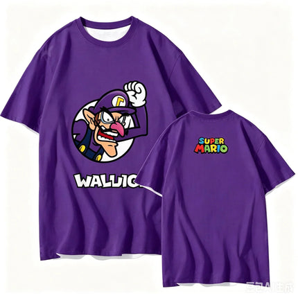 2026 Summer Princess Peach Retro Cosplay T-shirt Men's Oversized Short-sleeved Family Unisex 3D Printed Children's Sports Shirt