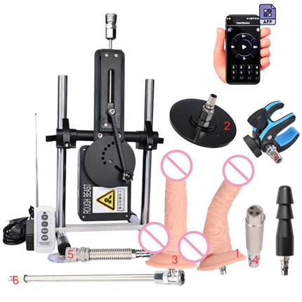 ROUGH BEAST 360° Mute APP Control Sex Machine for Women Love Machine With Vac-u-Lock Dildo Attachments Pumping Gun Sex Toy 70W