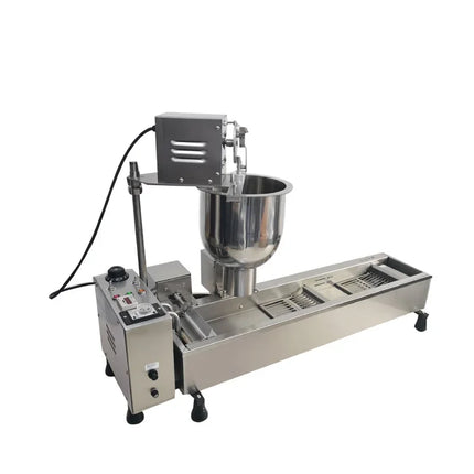 Electric Donut Fryer Doughnuts Maker Machine Stainless Kitchen Cooking Appliances with 3 Molds Commercial