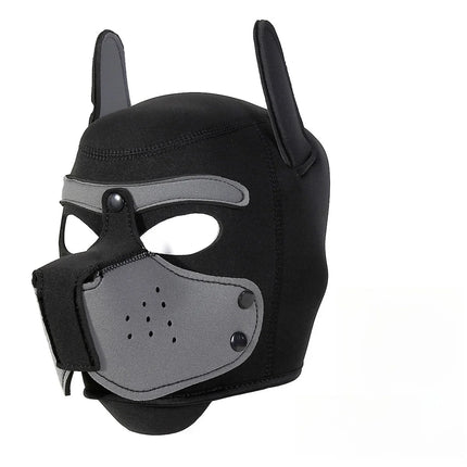 BDSM Large Size Puppy Hood Full Head Mask Dog Cosplay with Ears for Women Role Play Costume Party Fancy Dress Accessory