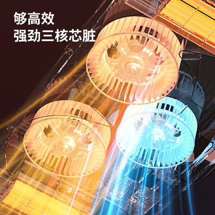Rongshida wind heating Yuba lamp bathroom heating exhaust fan lighting integrated ceiling five-in-one heater