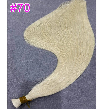 Virgin Real100% Human Hair Bulk Extension black 613 Blonde Hair Bulk 12a Weaving For Braiding Unprocessed No Weft Straight Hair