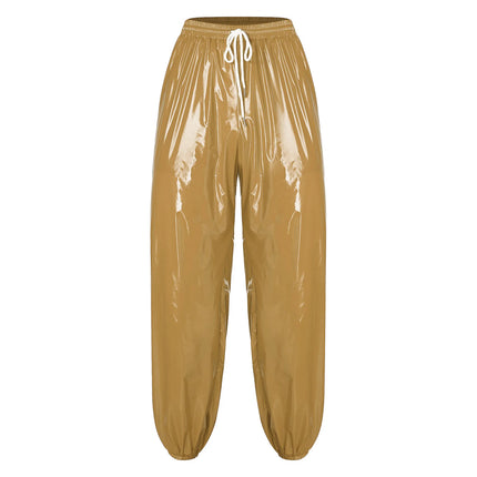 Men Waterproof Jogging Pants Elastic Waistband Track Trousers Long Pants for Dance Workout Beach Cycling Wear Sports Short Pants