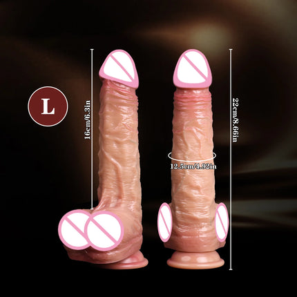Super Realistic Dildo Adult Sex Toys Medical liquid silicone Penis Anal Vagina Masturbator Dildo With Suction Cup Adult supplies