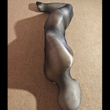 Super Tight Oil Shiny Full Body Stockings Mummy Bondage One-Piece Tights Sleepwear Pullover Oily Comfortable Sleeping Bag