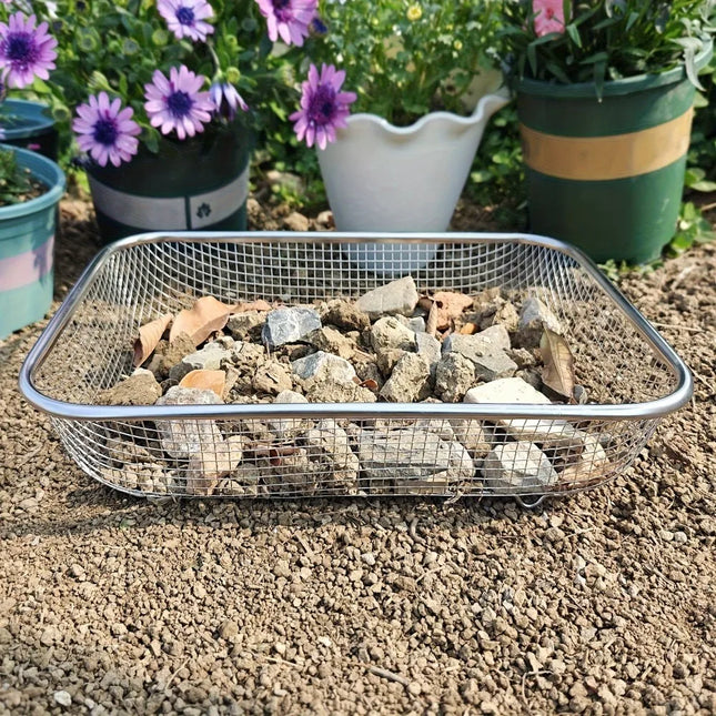 Stainless Steel Horticultural Soil Sieve Is Sturdy and Durable Very Suitable for Home Gardening Succulent Plant Maintenance