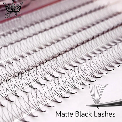 1200 Fans 3D-20D Premade Russian Volume Fans Sharp Thin Pointy Stem Premade Lashes Extension Faux Mink Lashes Wholesale