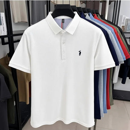 Luxury brand short sleeve polo shirt, exquisite pony embroidery, summer new breathable T-shirt, new fashion Paul men's wear