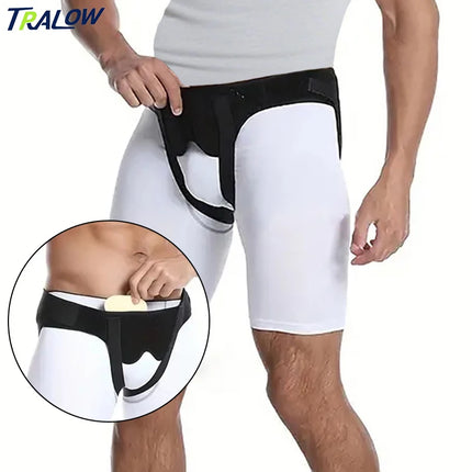 TRALOW Adjustable Hernia Support Strap For Male & Female Inguinal Pain Relief And Postoperative Recovery,Suitable For Body Care