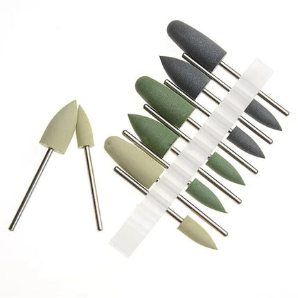 5Boxes Dental Invisible Denture Base Polishing Set HP0412 Polishing Grinding Head Grinding Head Rubber Grinding Head