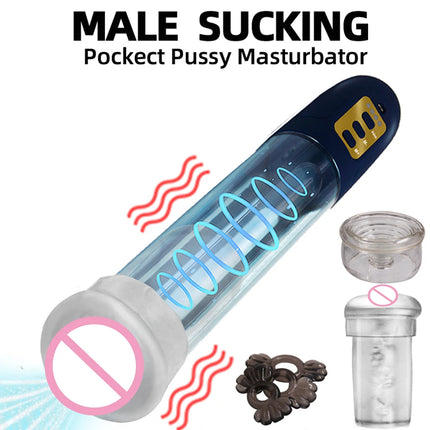 Penis Pump Sex Toys for Men Penis Vacuum Pump Adult Toys Male Masturbators Sexual Stimulation Device for Penispumps for Men