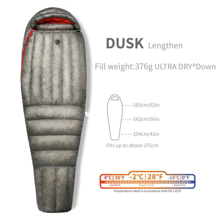 AEGISMAX Wind Hard Dusk Upgrade 7D Nylon DWR 800FP Ultra Dry Down Pro Ultralight Sleeping Bag Camping and Hiking for Men & Women