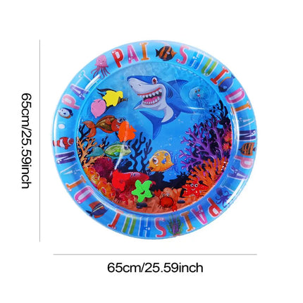 Water Sensory Play Mat Thickened Inflatable Water Mat For Cat And Dog Pet Playmat With Fish Sea Ocean Theme Sensory Toy Water