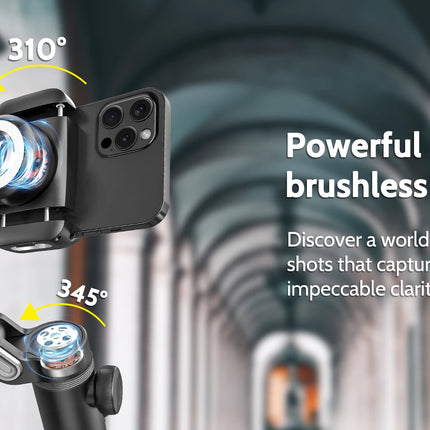 Folding Handheld Gimbal Smart XE 3-Axis Phone Gimbal Stabilizer With Focus Wheel for iOS Android iPhone 16-12 Vlog Stabilizer