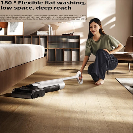 MIJIA Home Wireless Vacuum Cleaner 4 Sweep Drag Anti Entanglement High Suction Built in Odor Suppressor Floor Scrubber