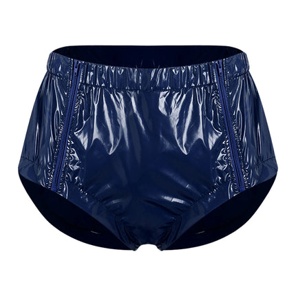 Swimwear Mens Waterproof Diaper Cover Underwear Front Zipper Briefs Swimwear Swimming Trunks Adaptive Special Needs Panties