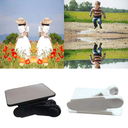 Smartphone Camera Mirror Reflection Clip Kit Mobile Phone Reflection Camera Clip Selfie Reflector Mobile Phone Shooting Supplies