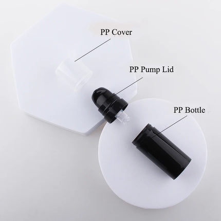 10/20/50/100Pcs 5ml 10ml 15ml Travel Cream Pump Bottle Serum Refillable Bottle PP Airless Foundation Packaging Cosmetic JX50401