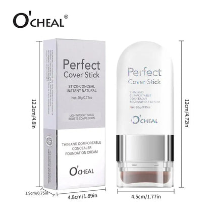 Double-ended Foundation Stick Perfect Cover Stick Thin And Comfortable Concealer Foundation Cream Waterproof Long-lasting Makeup