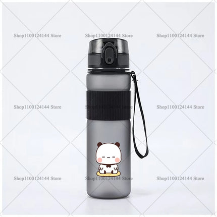 Bubu Dudu Water Bottle Yier Bear Panda Girl Boy Large Capacity Sports Kettle Transparent Cold Water Cup Outdoor Portable 550ml