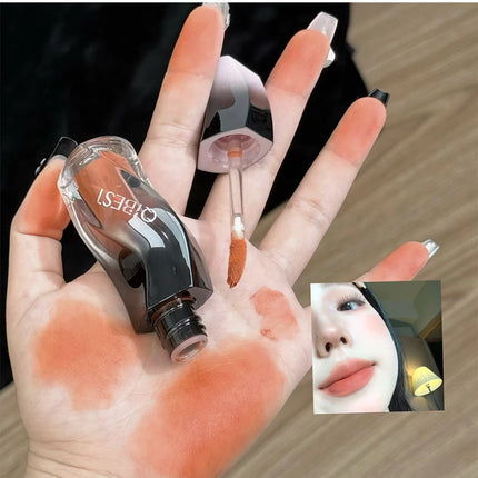QIBEST 1PC Sexy Red Women's Lipstick Long Lasting Waterproof Liquid Lipstick Matte Lip Mud Non-Stick Cup Lip Gloss Tint Makeup