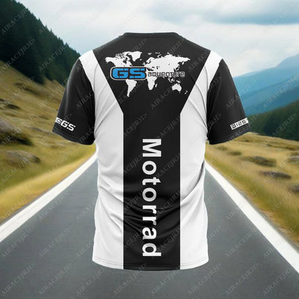 For BMW R1250 GS Summer Motorcycle Racing Team T-Shirt Motorrad ADVENTURE Motocross Men's Quick-dry Cold Feeling Not Fade