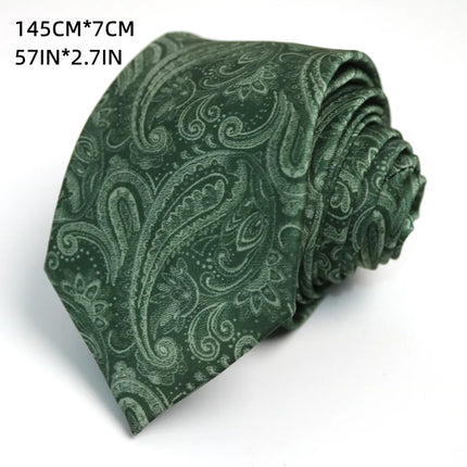 Green Deep Military Green Tie Floral Pattern Artistic Personality Student Uniform Tie Accessories Personality Trend Casual Daily