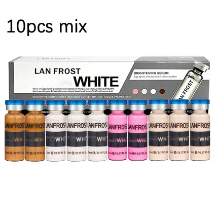 Korea 10 vials 5ml BB Cream Glow Ampoule Essence Kit Semi-permanent Niacinamide Whitening Foundation Concealer Cream Skin Care