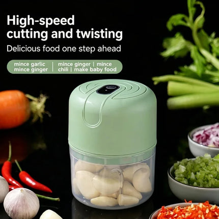 New Rechargeable Electric Garlic Masher, Mini Portable Food Chopper for Home & Baby Food