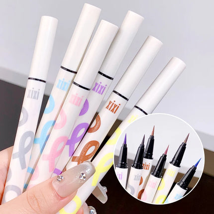 Liquid Aurora Blue Shiny Eye Liner Pen Glitter Phosphorescence Pigment Waterproof Shimmer Sparkling Eyeliners Diamond Eye Makeup