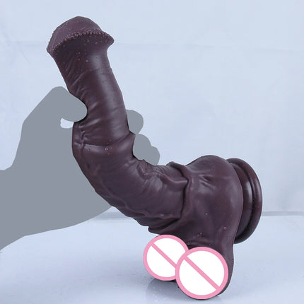 S/M/L Huge Horse Dildo Realistic Animal Penis High Simulation Sex Toys With Suction Cup Anal Plug for Adults Masturbation Orgasm