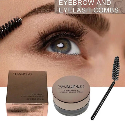 Eyebrow Styling Cream Makeup Long Lasting Natural Quick-drying Wild Brow Pomade Setting Gel Wax Eyebrow Cosmetics