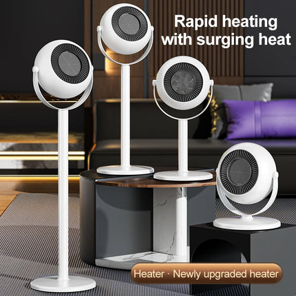 Winter Floor Mounted Warm Air Fan With Adjustable Telescopic Electric Heater For Home Bedroom Office Energy-Saving Small Sun