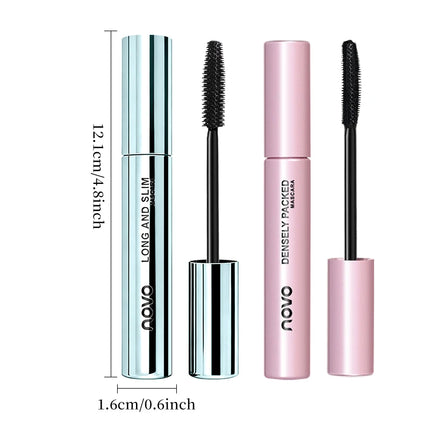 Long Lasting Black Mascara - Intense Length & Volumizing,Waterproof, mudge-Proof,Quick-Dry,Clump-Free,Curling Styling For Bold