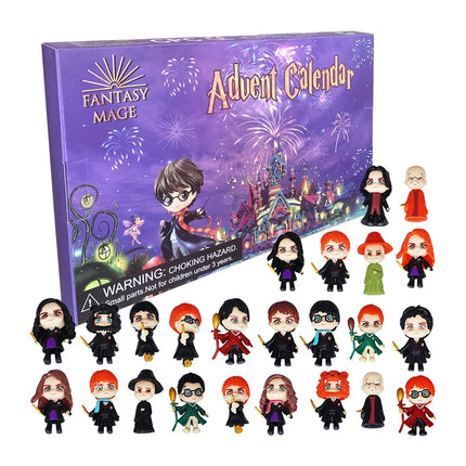 New Year Marvel Advent Calendar Box Countdown Avengers Spiderman Iron Man Anime Minifigures Model Children Christmas Toy Gift