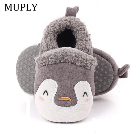 Super Keep Warm Infant Slippers Toddler Baby Shoes Baby Boy Girl Knit Crib Shoes Cute Cartoon Anti-slip Prewalker Baby Slippers