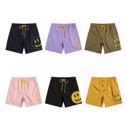 Drew House Hot Sale Men Crystal Shorts, Beach Shorts, Casual, Versatile, Trendy Brand-Name Printed Shorts