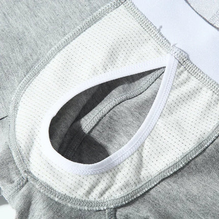 1/2 Pieces Open Front Underwear Men Cotton Sexy Men's Boxer Shorts Panties Breathable Pouch Bulge Underpants Male