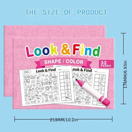 Drawing Book Coloring Book Interactive Activity for Look and Find Games 1000+ Patterns Searching for Hidden Items Game Toy Book