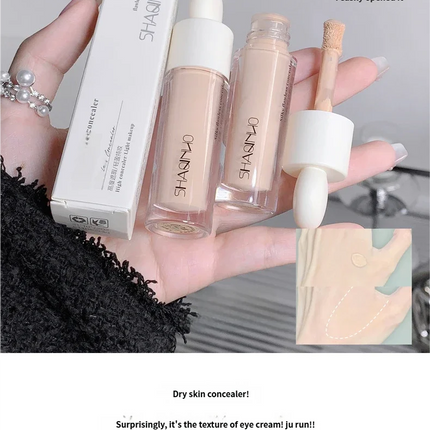 SHAQINUO Concealer Pen Cream Silk Soft - Flawless Coverage Acne Scars Dark Spots Circles Brightening Long-Lasting Makeup CO:02