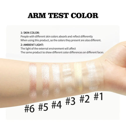 Highgloss Makeup Highlighter Smooth Mashed Potato Texture Highlight Pearlescent Contour Long-lasting Waterproof Body Highlight