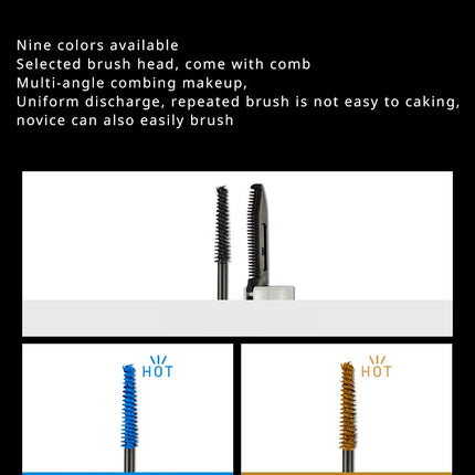 Fashion White Mascara Makeup 4D Silky Natural Long Lash Mascara Waterproof Mascara Extension Thick Lasting Curling Mascara Rimel