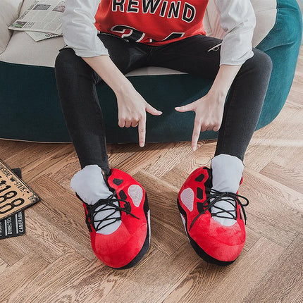 Unisex Winter Warm Home Slippers Women/Men One Size Sneakers Lady Indoor Cotton Shoes Woman House Floor Sliders Ladies Slippers