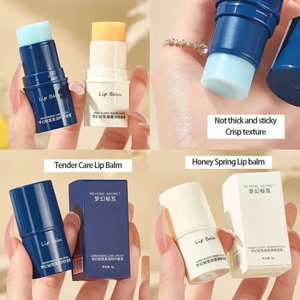 Anti Dry Moisturizing Lip Balm Long Lasting Nourishing Jelly Base Clear Lipstick Women Winter Lip Care Smoothens LipLines Makeup