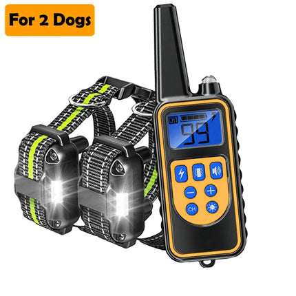 NEW 1pc 800m LCD Dog Training Collar/Remote Control Pet Bark Stopper Dog Waterproof Electric Training Collars With Beep/Shock