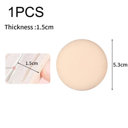 1-10pcs Round Square Triangle Shape Makeup Sponge Puff Dry Wet Dual-use Soft Cotton Candy Air Cushion Foundation Powder Puff